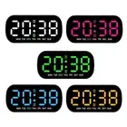 LED Digital Alarm Clock 5 Level Brightness Adjustment for Bedroom Shelf Home