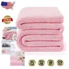 Machine Washable Knitted Weighted Blanket - Pink 50"x75" for Hot Sleepers