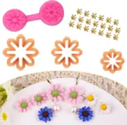 Daisy Flower Clay Cutters - 3 Pcs Daisy Flower Petal Clay Cutters for Polymer Cl