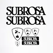 SUBROSA BMX Style Frame Decals BICYCLE STICKERS