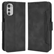 Multiple Card Slots Phone Case For Motorola Moto E32 4g/moto E32s 4g, Wallet Style Double Magnetic Clasps Stand Pu Leather Phone Cover