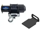 Viper 50 Ft Midnight Winch 4500 lb Black w/ Mount For Textron Wildcat XX 2018-19