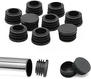Trsnzul Round Plugs, 30 Pieces, Lamellar Plugs, Round Plastic Caps for Pipes, Round End Caps, Protective Caps, Pipe End Caps, Round Pipe Plugs, Round End Cap, Tube 25 mm for Round Pipe