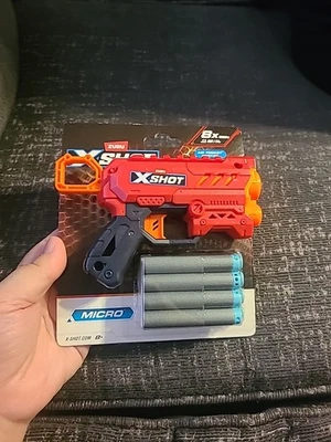 Zuru XShot Micro 2.0 Foam Dart Blaster With 8 Darts