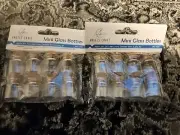 SET OF 2 X 4ml EA Mini Glass Bottles Jars Vials Container w/ Cork 16 Pc Total