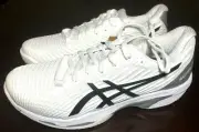 ASICS Men's Size 7 Solution Speed FF 2 Tennis Shoes White/Black Lace Up Sneakers