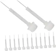 FOMIYES 50Pcs Nail Art Brush Set Thin Detailing Liner Brushes for Gel Painting Ergonomic Design for Intricate Nail Art Designs Easy Replacement Brush Heads Soft Durable Material