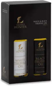 - Black & White Truffle Oil Set - Extra Virgin Olive Oil Cooking & Seasoning -