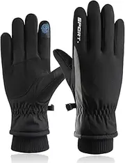 [OPAHUTER] Winter Gloves Waterproof Windproof Touchscreen Gloves Waterproof Ski Gloves Warm Cycling Gloves for Men and Women for Cycling Driving Running Camping Hiking