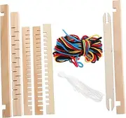 HONMEET Wooden Weaving Loom Craft for Boys and Girls DIY Knitting Toy for Kindergarten Mini Loom Toy for Early Learning
