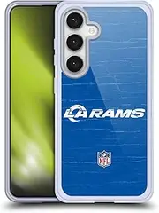 Head Case Designs Officially Licensed NFL Distressed Look Los Angeles Rams Logo Soft Gel Case Compatible with Samsung Galaxy S24 5G