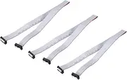 uxcell 3 Pcs IDC Flat Ribbon Cable, 2.54mm Pitch 17mm Width 50cm Long 14 Pin FC to FC Flat Ribbon Connector Jumper Wire for PC, LED Displays
