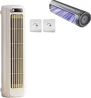Sherum Cooling Ace Portable Air Conditioner, 3 Speeds Adjustable Sherum Cooling Ace, Usb Rechargeable Portable Tower Fan Air Conditioner, Rechargeable for Bedroom Office Home(White)