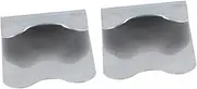 Manicure Templates Set 2pcs Stainless Steel French Nail Art Templates for Nail DIY