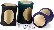 KONTONTY 2pcs Dark Abs Dice Shaking Cups Waist Shape Dice Box for Dice Game Supplies for Pub Ktv Bar Shop Entertainment