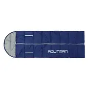 Outdoor Adult Single Envolope Sleeping Bag Folding Sleeping Pad Quilt Camping Hiking NAVYBLUE COLOR