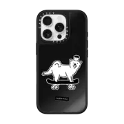 iPhone 16 Pro Mirror Case MagSafe Compatible SKATER DOG