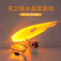 在飛比找momo購物網優惠-【SKYOCEAN】天空之眼水晶檯燈(臥室床頭氛圍創意投影L