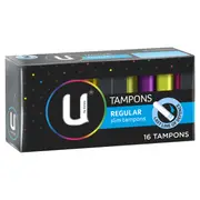 U by Kotex 16 Pack Regular Slim Tampons