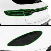 Fits Porsche Macan 2019-2025 Tail Light Precut Smoked PPF Tint Headlight Film (for: Porsche)