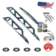 Versatile 3pcs Reciprocating Saw Blades - 9, 12, 18 Inch for Wood & Concrete