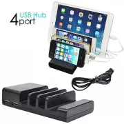 4 Ports USB hub Charging Dock Station Charger Stand Holder for iPAD iPhone Tab