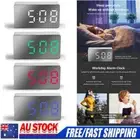 LED Digital Clock Desk Table Snooze Alarm Time Date Temperature Display USB