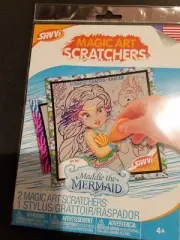 Maddie The Mermaid Magic Art Scratchers 2 Scratchers + Scratching Stylus