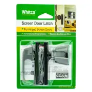 Whitco SCREEN DOOR LATCH Left/Right Opening Door 25mm Thick- BLACK *Aust Brand