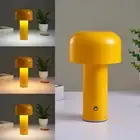 Italian Designer Mushroom Table Lamp Night Light Portable Cordless Touch Recharg