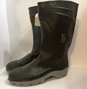 Black Rubber Steel Toe OnGuard Work Boots Size 16 ANSI Z41 PT99 M I/75 C/75