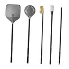 5-Piece Pizza Oven Accessories, 12"×14'' Perforated Pizza Peel, 9" Round