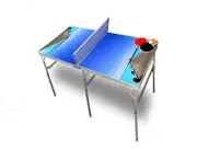 Beach Dock 1 Portable Table Tennis Ping Pong Folding Table w/Accessories