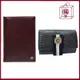 福利品 AIGNER 牛皮卡片相片證件夾-古董紅+BALLY牛皮鑰匙包