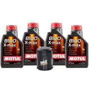 4L Motul 8100 X-MAX 0W40 Wix Filter Motor Oil Change Kit API SN (for: Honda)