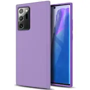 ZUSLAB Galaxy Note 20 Ultra 5G Nano Silicone Case Shockproof Gel Rubber Bumper Protective Cover for Samsung - Purple