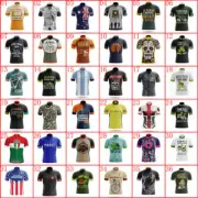 Mens Retro Cycling Jersey Short Sleeve Bike Shirt Bicycle Clothes Sports Uniform