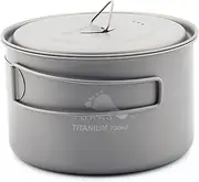 TOAKS Pure Titanium Camping Cookware Outdoor Pots 700ml 900ml