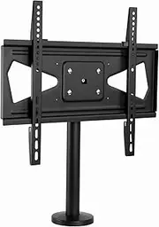 Mount-It! Bolt Down TV Stand | Heavy Duty Table Top TV Stand for Screens 32" - 55" | Desktop TV VESA Mount with Swivel | Steel, Black