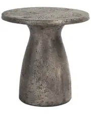 Classic Home Collins 16in Concrete Stone Outdoor Accent Table