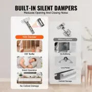 50 Pack Full Overlay Soft Close Cabinet Door Hinges Framed Frameless Style