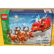 New LEGO 40499 Santa's Sleigh Christmas Toy Set with Reindeer & Santa Figurine S