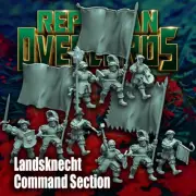 Empire Troops Command Group Reptilian Overlords 3d printed Resin