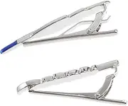 [AOKWAWALIY] Men's Tie Clip Business Tie Mens Tie Bar Tie Pin Men Tie Jewelry Men Ties Tie Clips for Men Mens Neckties Necktie Clasp Artistic Tie Clip Necktie Clip Tie Clamp Copper Silver
