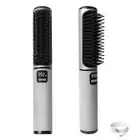 Portable Hair Straightener Brush for Travel, Cordless Flat Iron Brush for Hai...