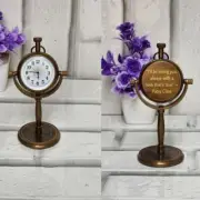 Personalized Antique style Table watch, custom Desktop clock, Unique Anniversary