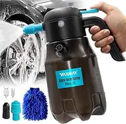 VAXMAY Electric Foam Sprayer 0.5Gal/2L, 60PSI Powerful Battery Powered Car Foam Sprayer, Rechargeable Foam Sprayer Car Wash with 2 Modes, Cordless Foaming Spray for Car Cleaning Detailing Home Garden