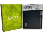 Men's Kenneth Cole Reaction Handcrafted Black Leather BI-Fold Wallet Boxed