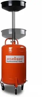 HORUSDY 80L Mobile Waste Oil Drainer, Telescopic Fluid Collection with For Car Engine Workshop (80L Standard Oil Drainer)