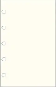 Filofax Pocket Pastel Plain Notebook Refill 60 Sheets